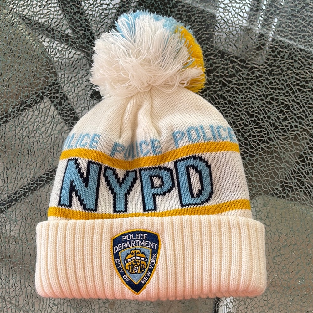 NYPD Pom Pom Beanie - Bought in NYC years ago - Never Worn